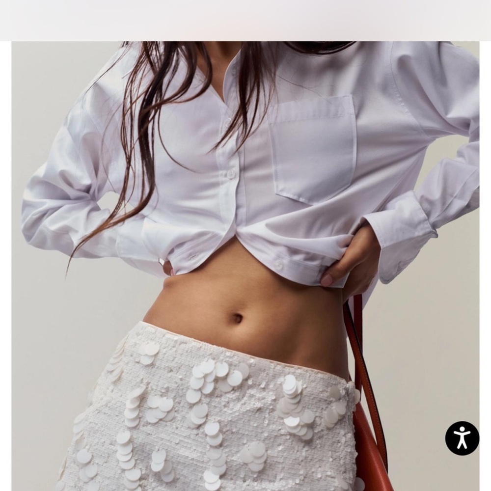 Danielle Guizio White Mini Skirt